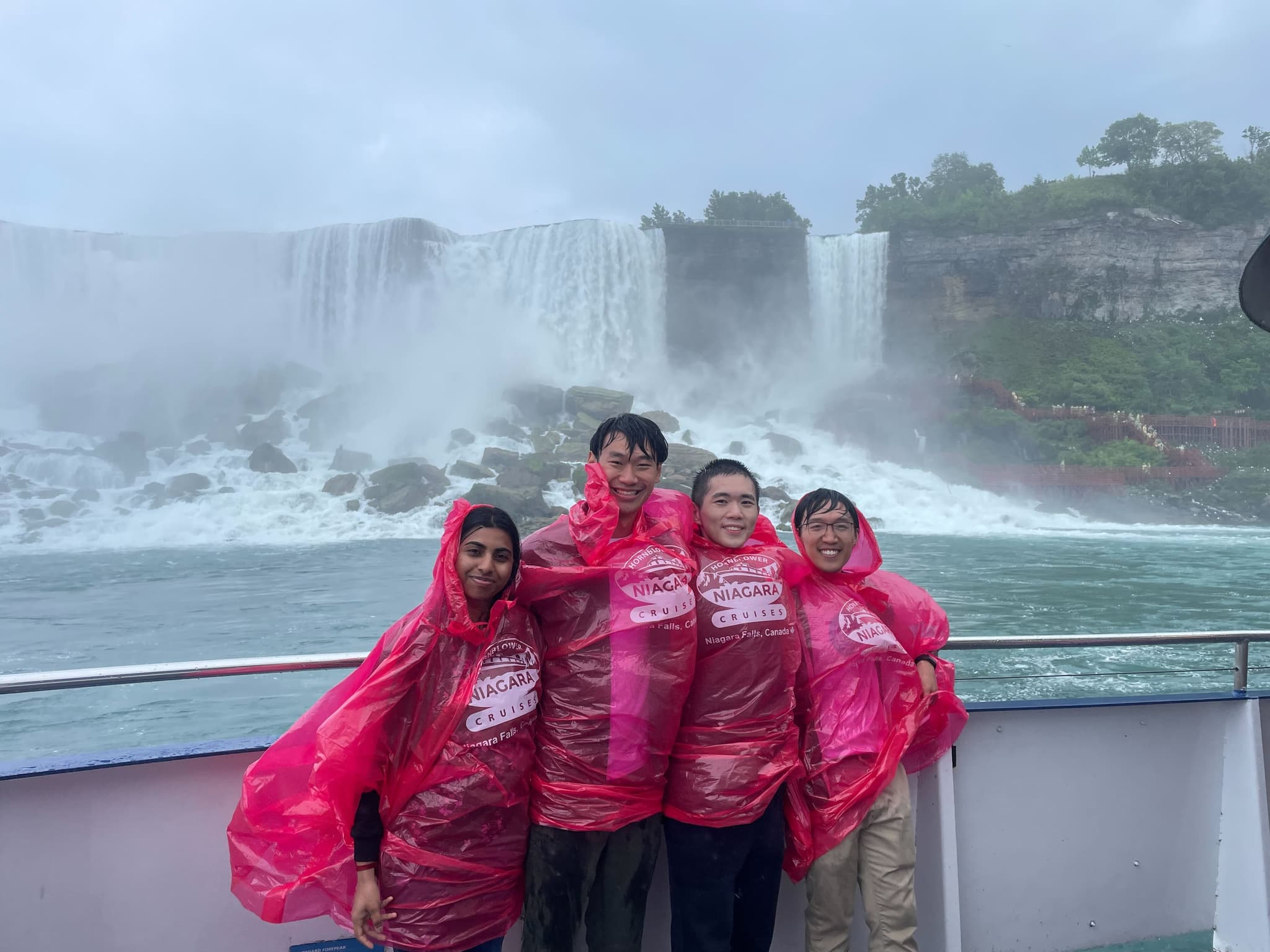GPTZero team at an offsite at Niagara Falls
